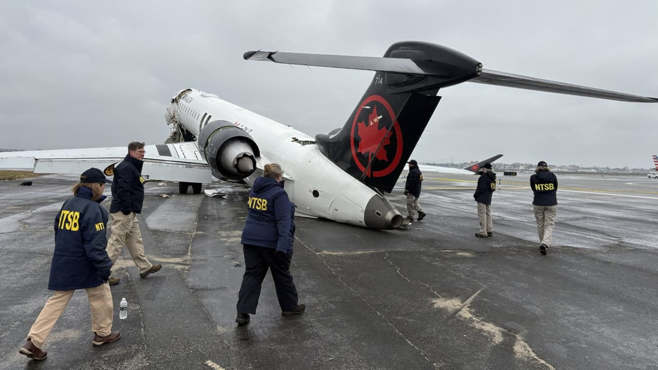 Conferencia por accidente en LaGuardia ¿Qué pasó con el avión de Air Canada?