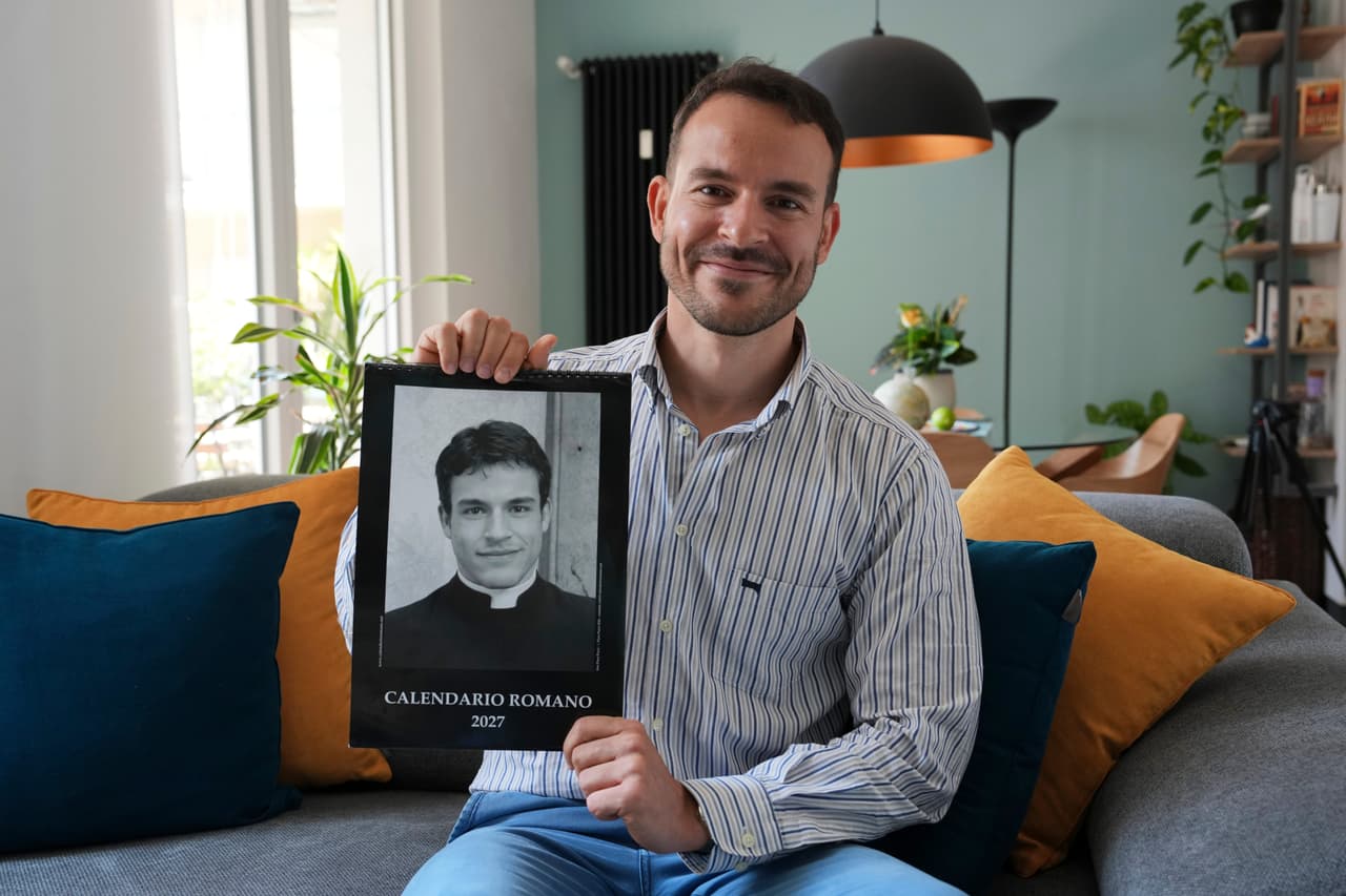 El hábito no hace al cura: el "sacerdote sexy" de un famoso calendario, nunca ha pisado una iglesia