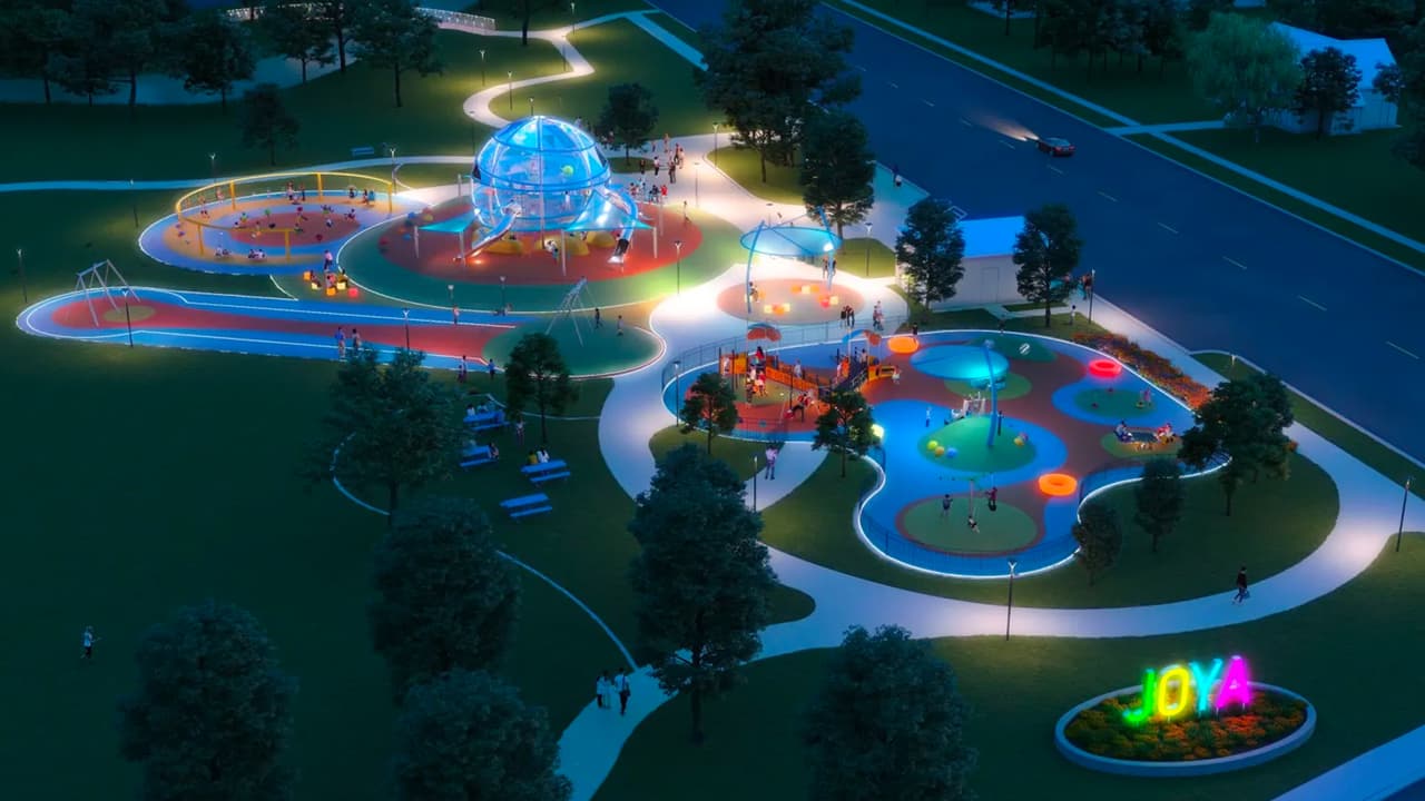 Joya será un parque infantil que estará abierto de día y parte de la noche en Farmers Branch, Texas.