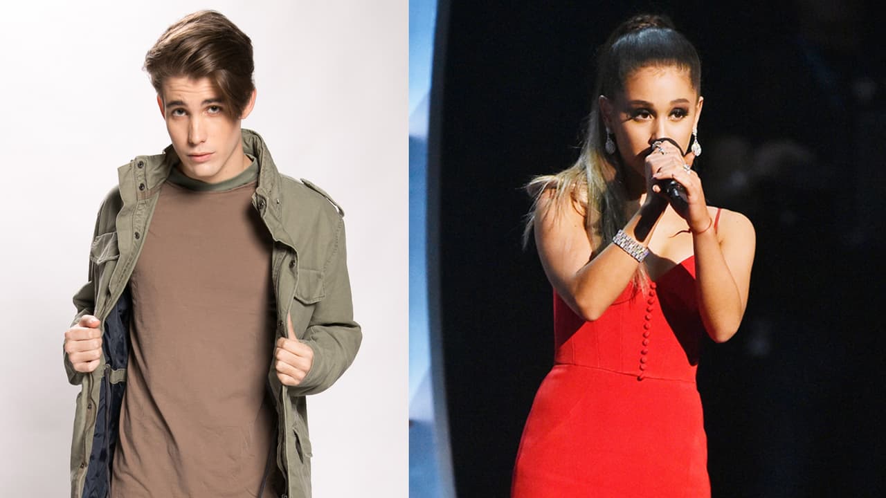 Abdiel con Ariana Grande.