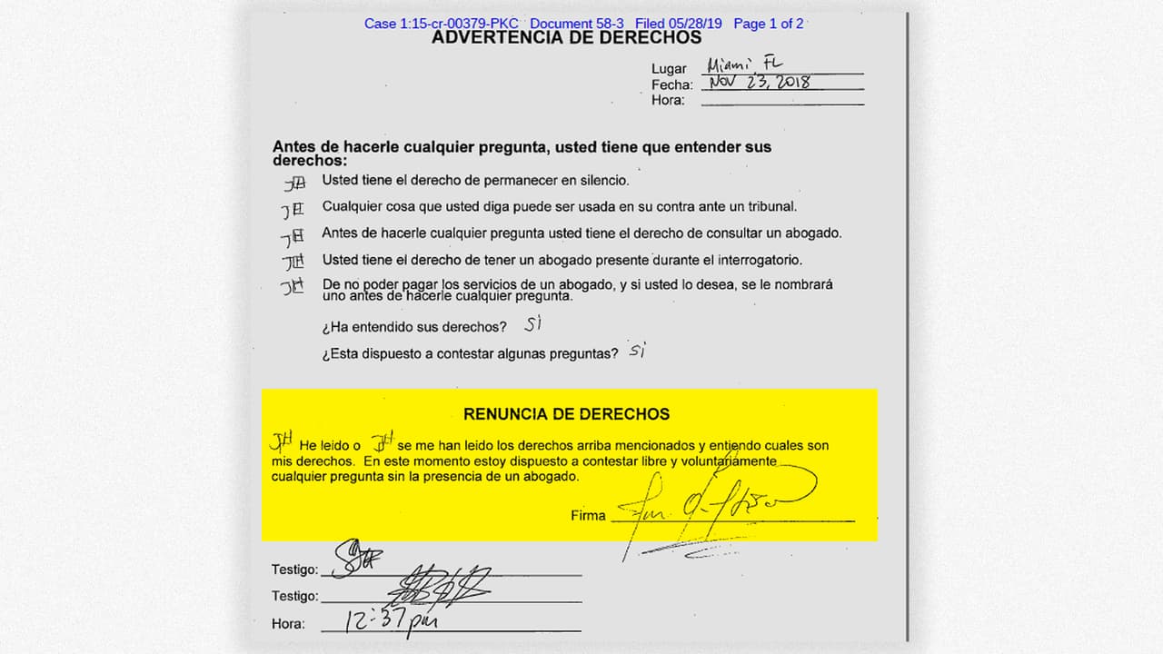 The arrest affidavit for Tony Hernandez, Nov 23, 2018.