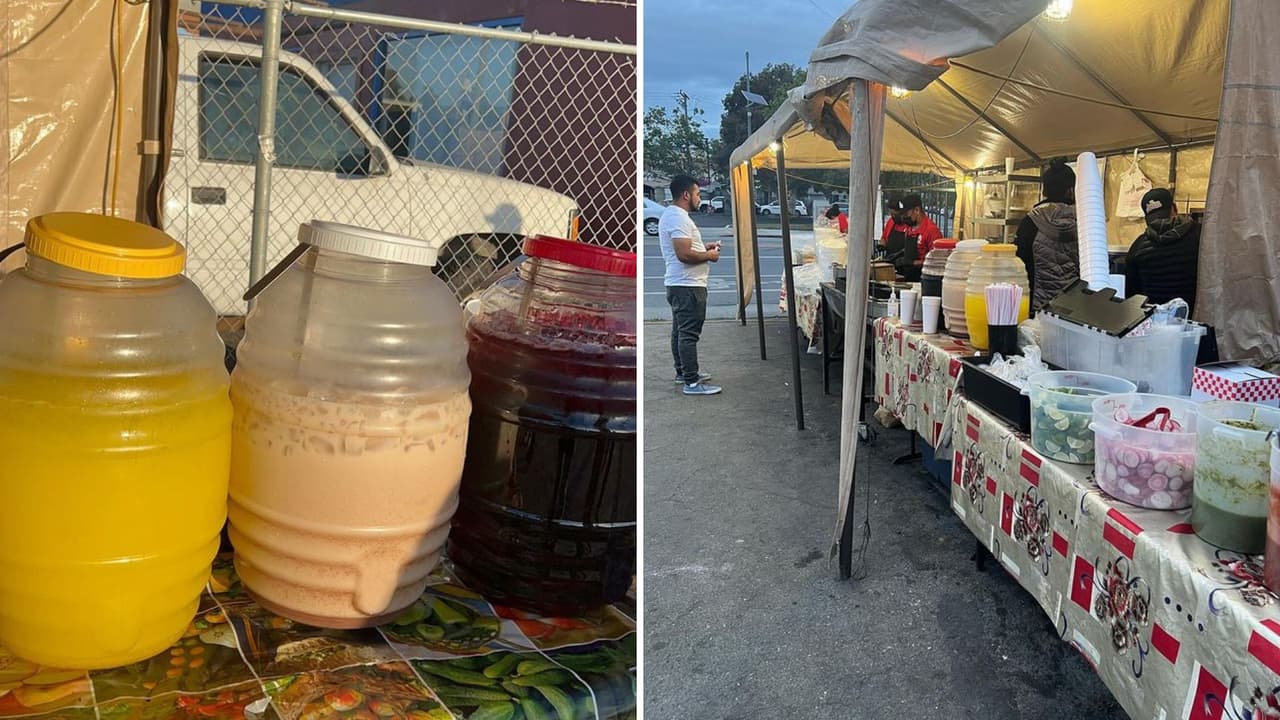 Tus tacos los puedes acompañar de frescas aguas de jamaica, horchata, piña, limón y fresa, este último sabor de reciente aparición.
<br>