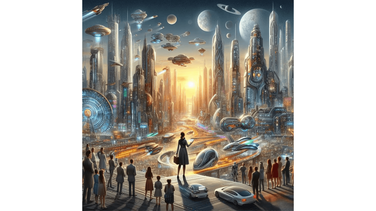 Así sería el futuro de la humanidad en mil años, según la IA.