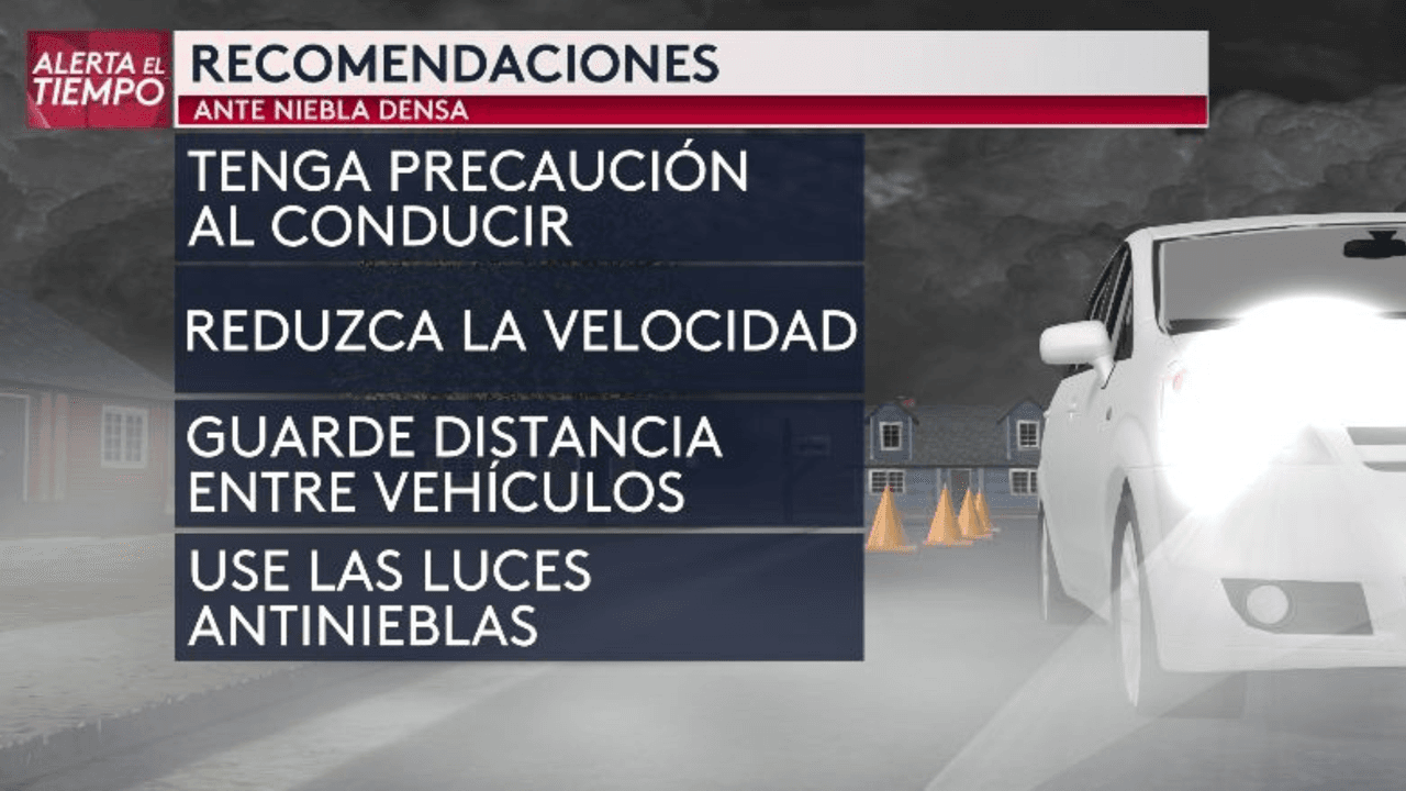 Toma esto en cuenta al conducir.