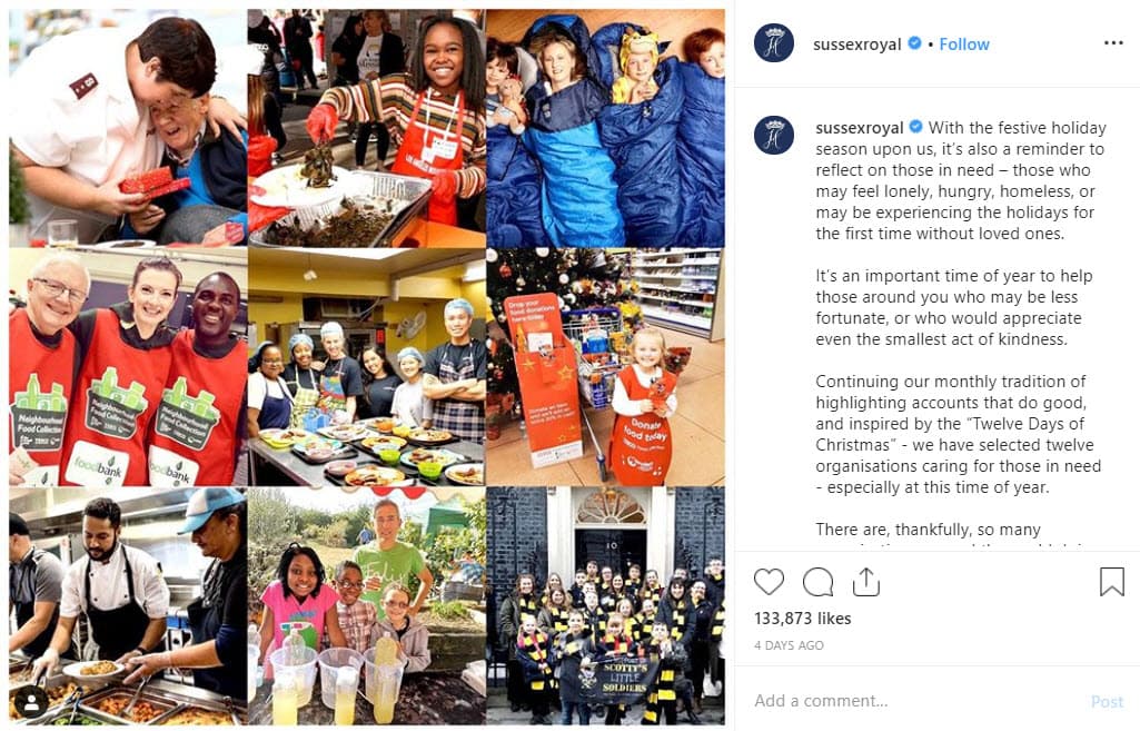 El pasado 1 de diciembre publicaron un mensaje en su cuenta oficial en Instagram, donde
<b>invitan a ayudar a los más necesitados</b>, el cual iba acompañado de un collage de imágenes de las diferentes instituciones a las que apoyan.