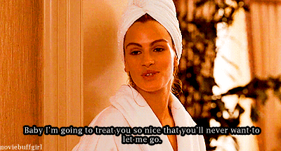 "Voy a tratarte tan bien que jamás me querrás dejar ir".