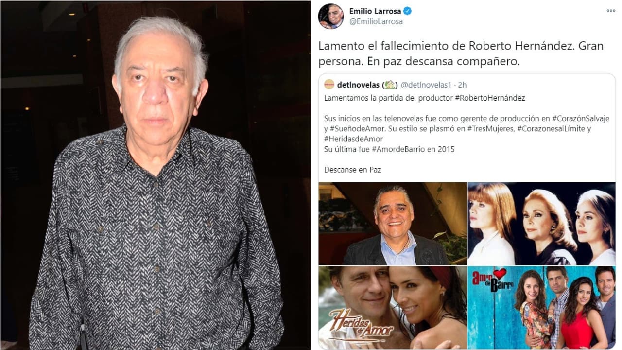 Emilio Larrosa, productor de 'Dos mujeres un camino' y 'Mujeres engañadas', lamentó la partida de su colega.