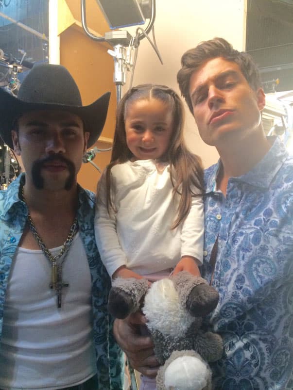 Siempre estuvo rodeada de galanes, como
<b>Carlos Speitzer y <a href="http://www.univision.com/temas/danilo-carrera">Danilo Carrera</a></b>.