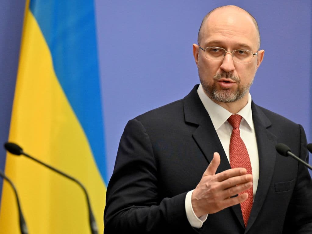 El primer ministra de Ucrania, Denys Shmyhal, quien supuestamente ha sido personificado por operarios rusos en llamadas a gobiernos occidentales.