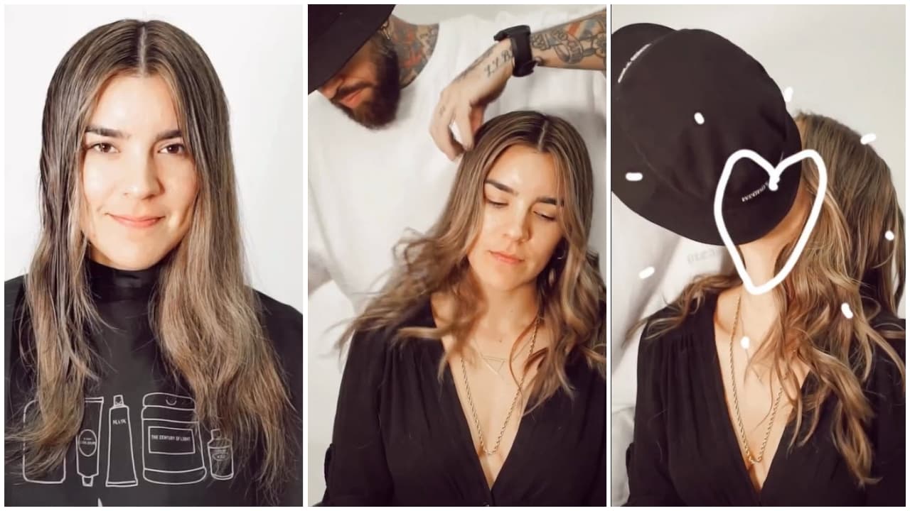 Ana Araujo besa a Marco Lavin.