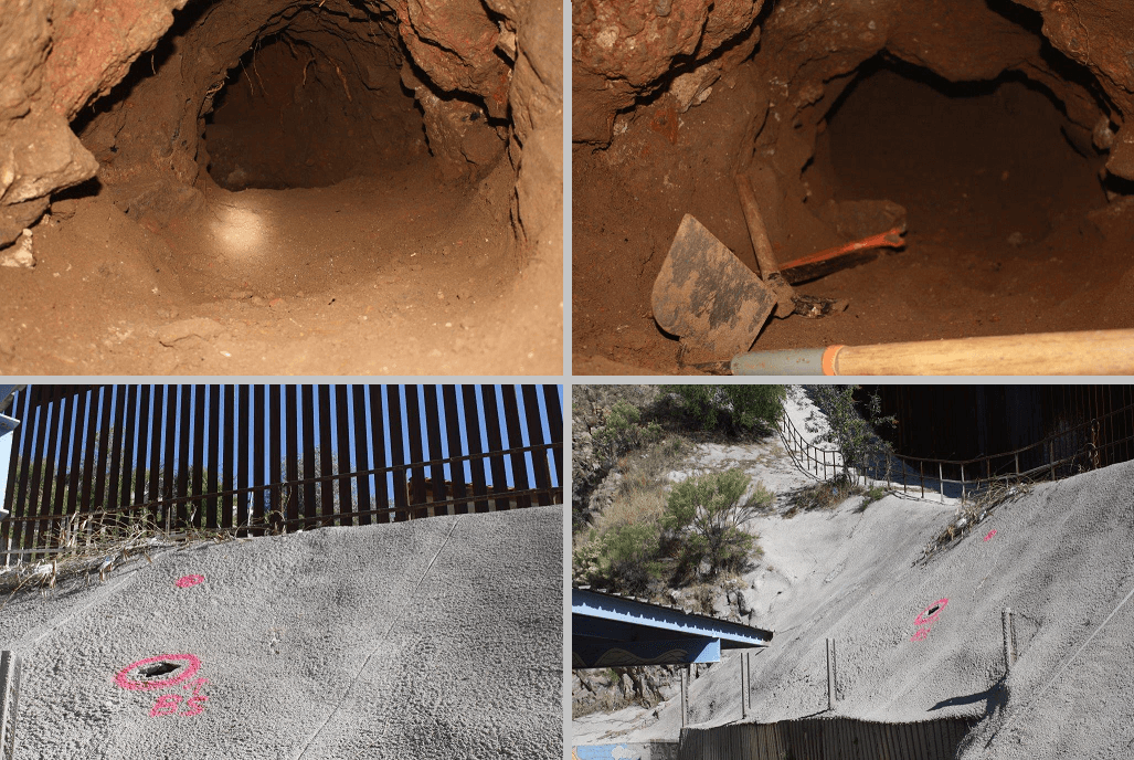 Descubren narco túnel de 80 pies de largo
