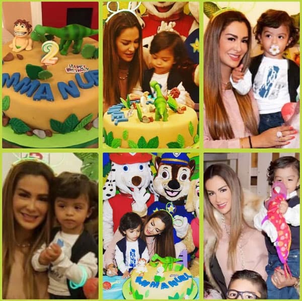 Emmanuel estuvo muy contento, pues también hubo botargas que no dejaron que se aburriera.