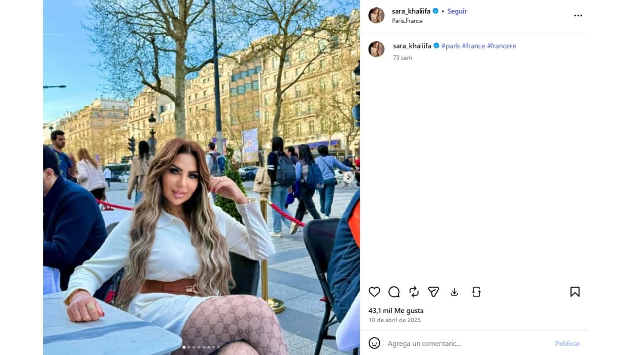 Ella es Sarah Khalifa, famosa presentadora de TV en Egipto.