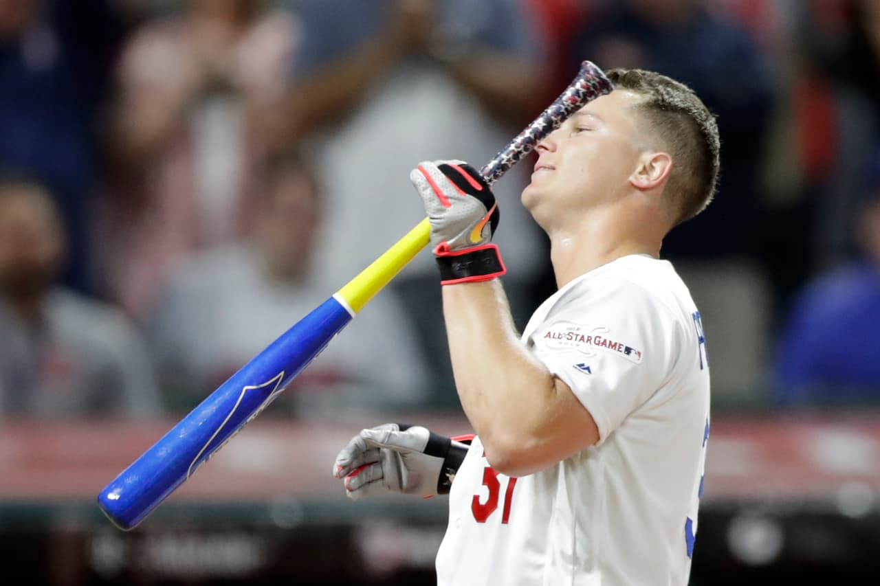 Su rival, Joc Pederson, conectó 39, quedándose en la orilla y a uno de un tercer desempate, en lo que fue una competencia épica.