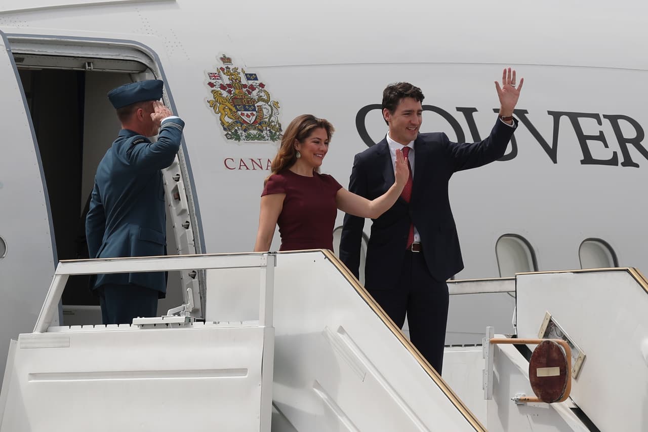 El primer ministro de Canadá y su esposa en una imagen de archivo.
