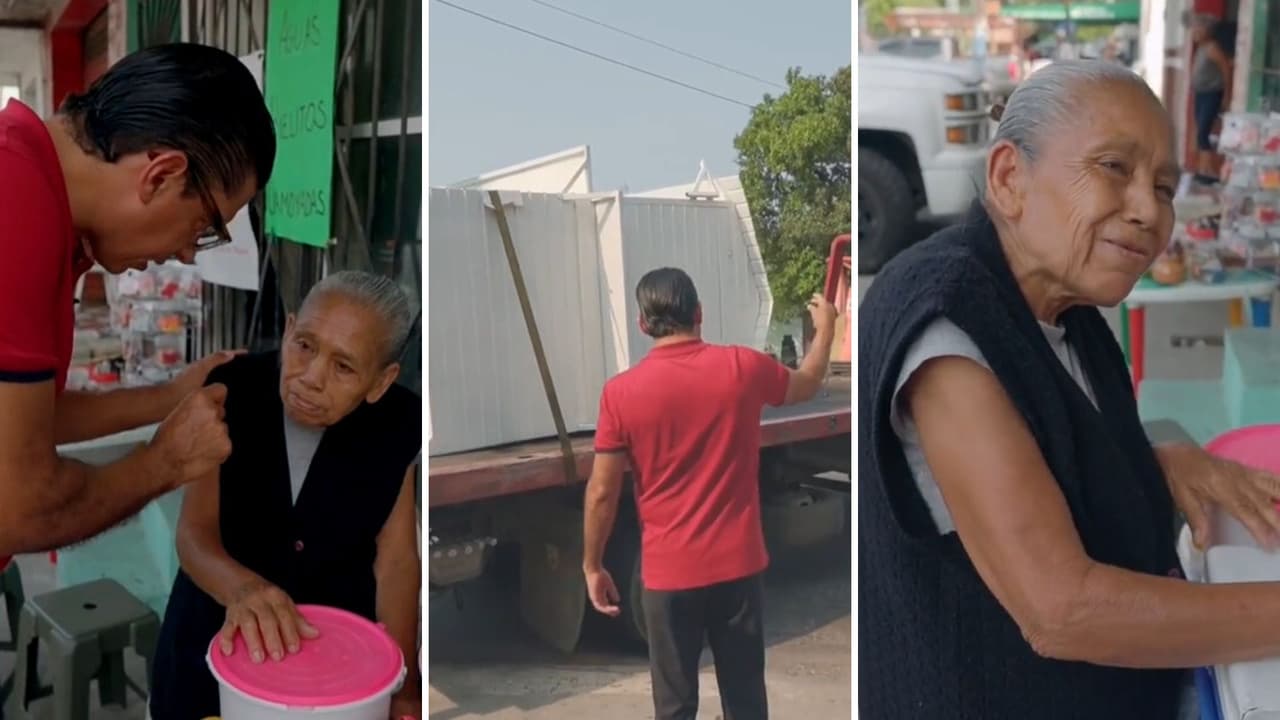 La mujer no podía creer el apoyo que recibió