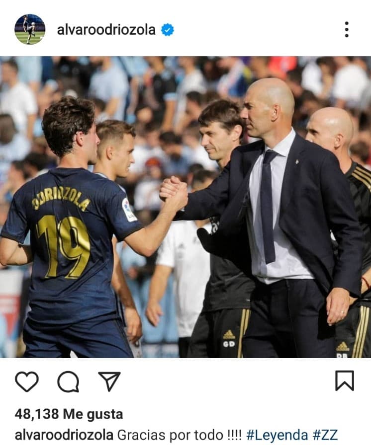 Alvaro Odriozola: "Gracias por todo!!!"