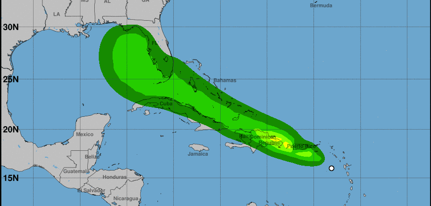 Potencial ciclón seis a 255 millas de Ponce con vientos de 35 millas por hora