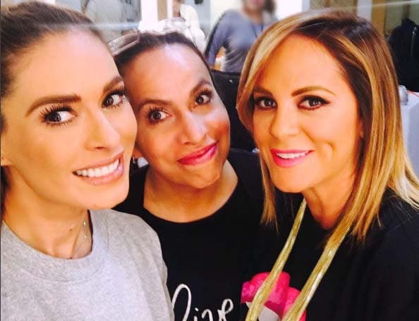 Galilea Montijo, su maquillista Ángeles Ortiz y Roxana Castellanos son grandes amigas. Se conocen desde hace muchos años.