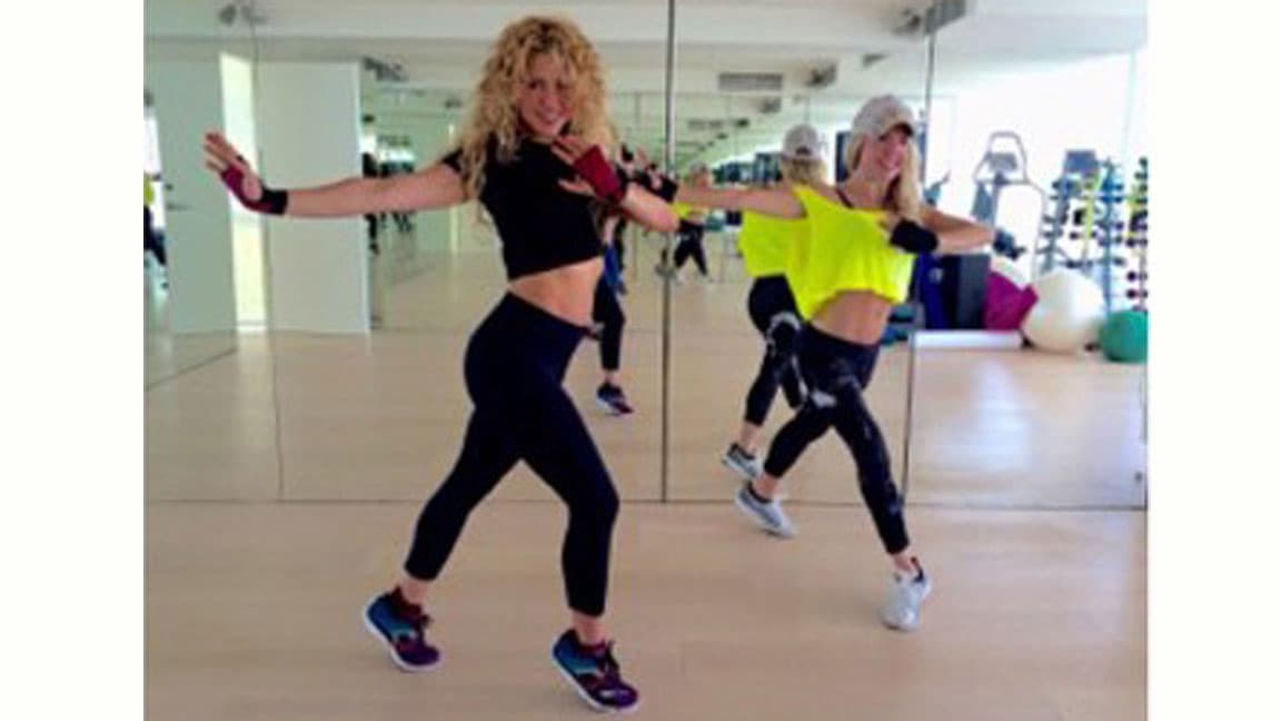 Shakira está dándole duro a su entrenamiento.