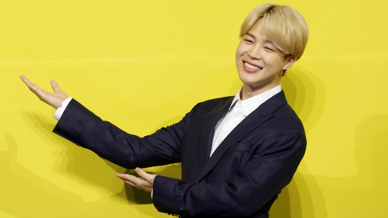 Jimin del grupo BTS.