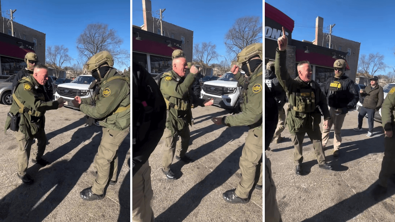 Gregory Bovino juega 'piedra, papel o tijera' mientras la comunidad pide que se retire de Chicago