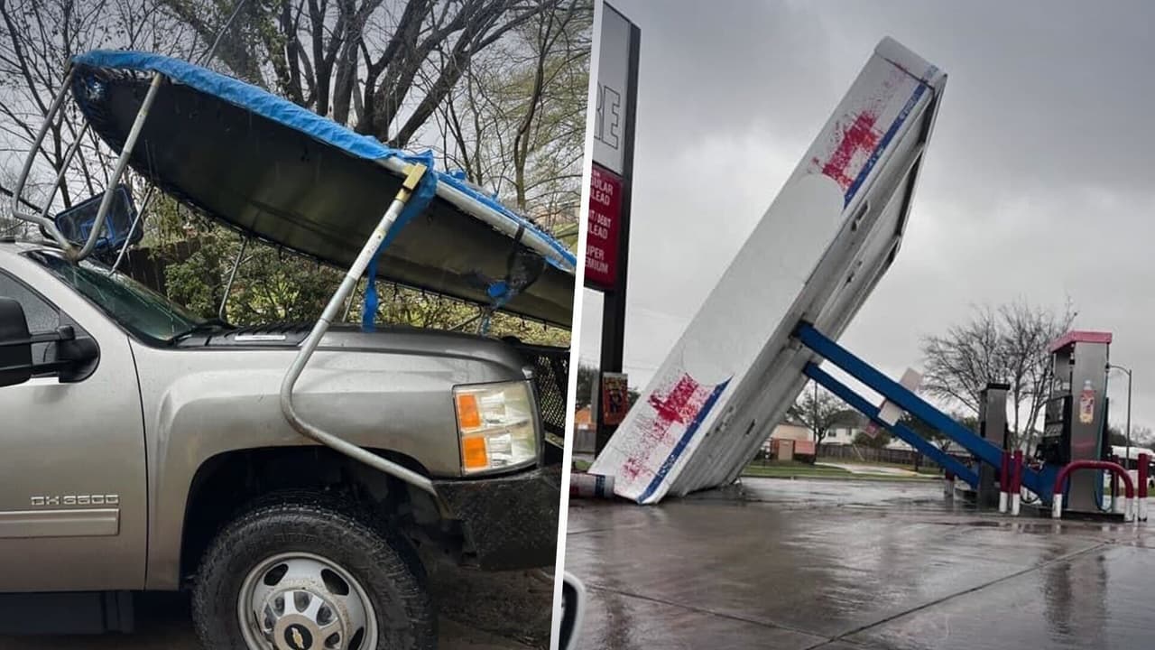 "Largo y destructivo": Confirman la presencia de un tornado en el área de Baytown