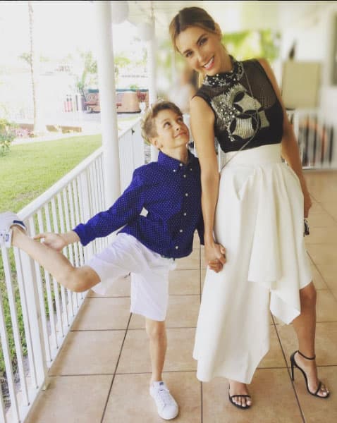 Al parecer el pequeño Christopher Levy ha heredado el talento de Elizabeth Gutiérrez.