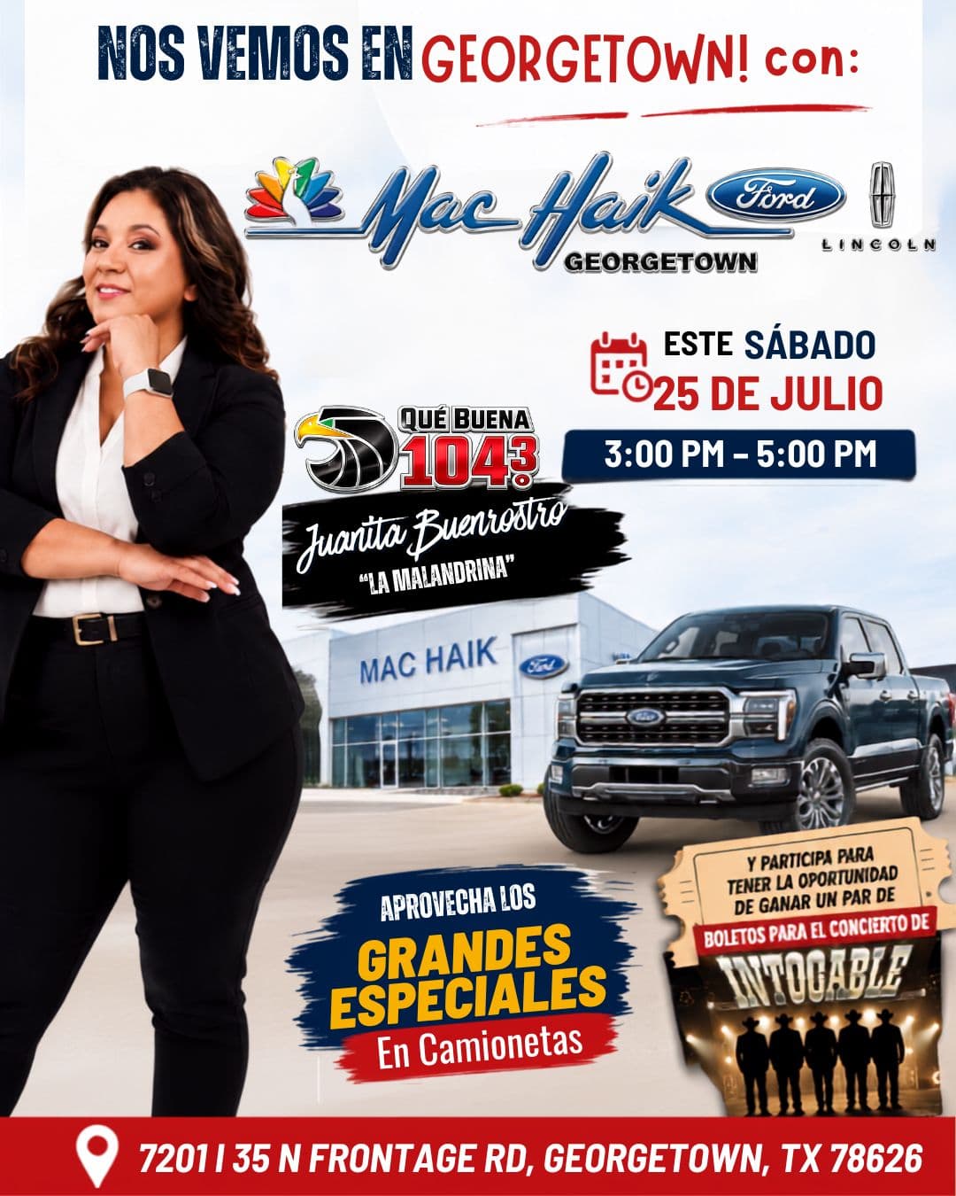 🚘🎉 ¡Este sábado nos vemos en Georgetown! 🎉🚘
