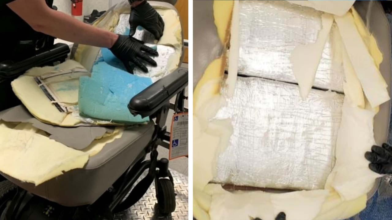 Hallan 23 libras de cocaína en una silla de ruedas en el Aeropuerto de Charlotte