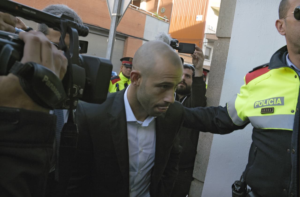 Javier Mascherano pacta un año de cárcel por defraudar 1,5 millones de euros a Hacienda