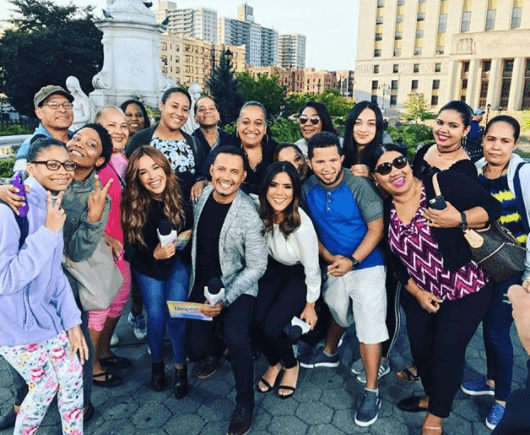 Llenos de optimismo y mucha fe, Karla Martínez, Luis Sandoval y Francisca Lachapel se trasladaron hasta Nueva York para transmitir Despierta América.