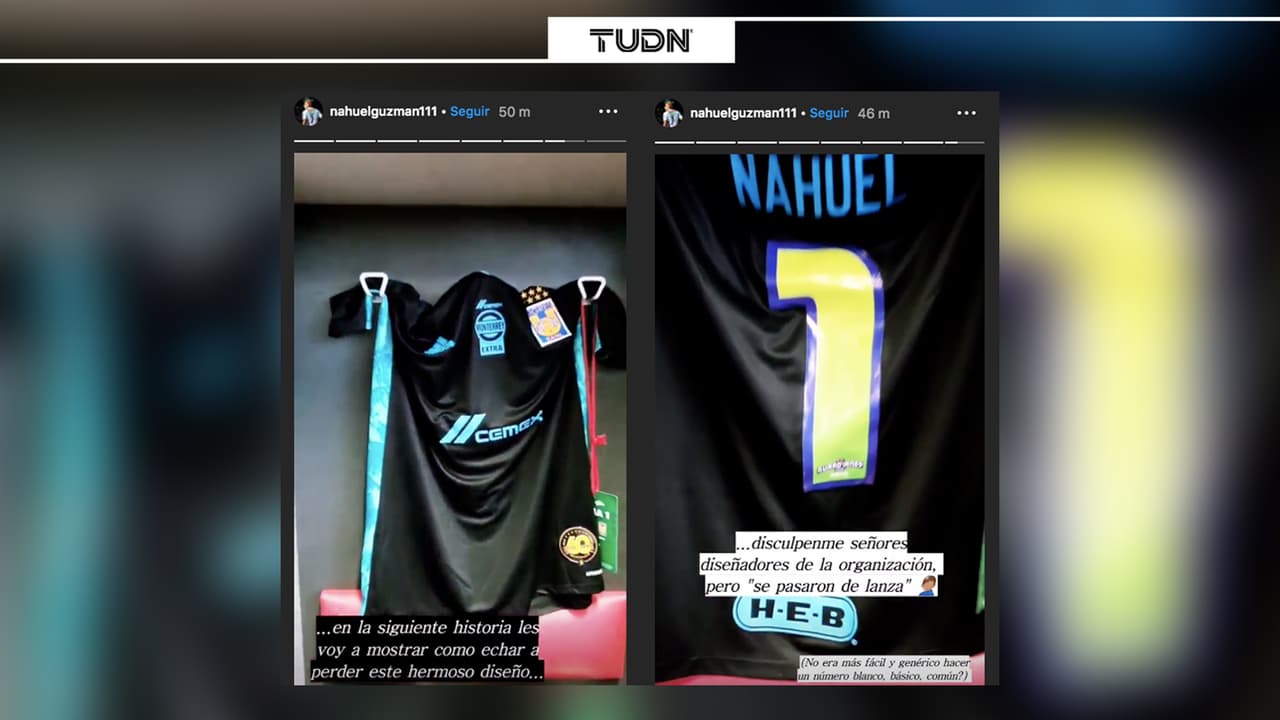 Nahuel Guzmán se queja de su uniforme previo al juego ante Necaxa