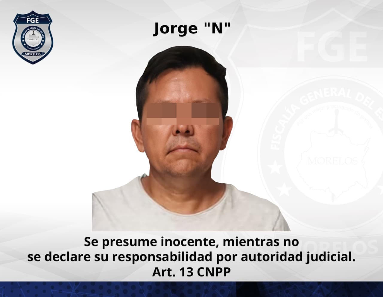 Detenido por colaborar en el asesinato de la menor Kimberly Melissa Díaz Ortiz.