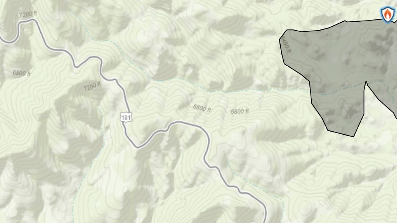 Cierran autopista US 191 debido al incendio de Bringham