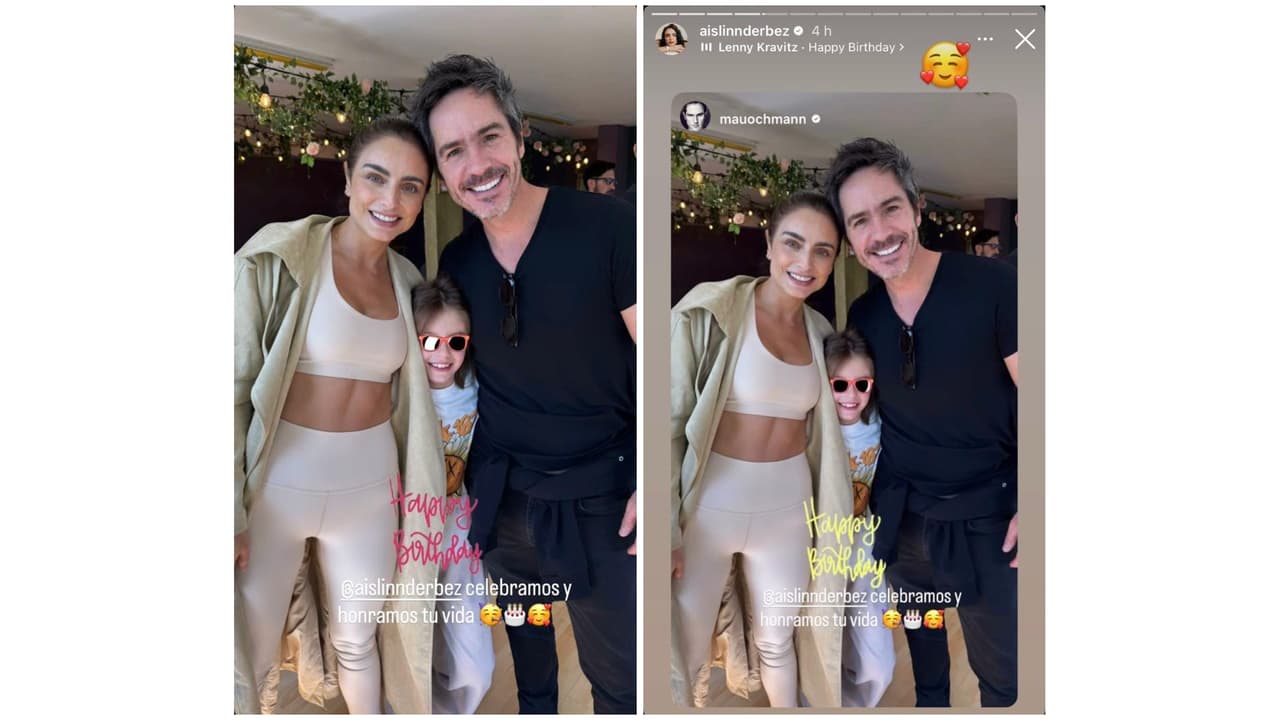 Así felicitó Mauricio Ochmann a Aislinn Derbez por su cumpleaños.