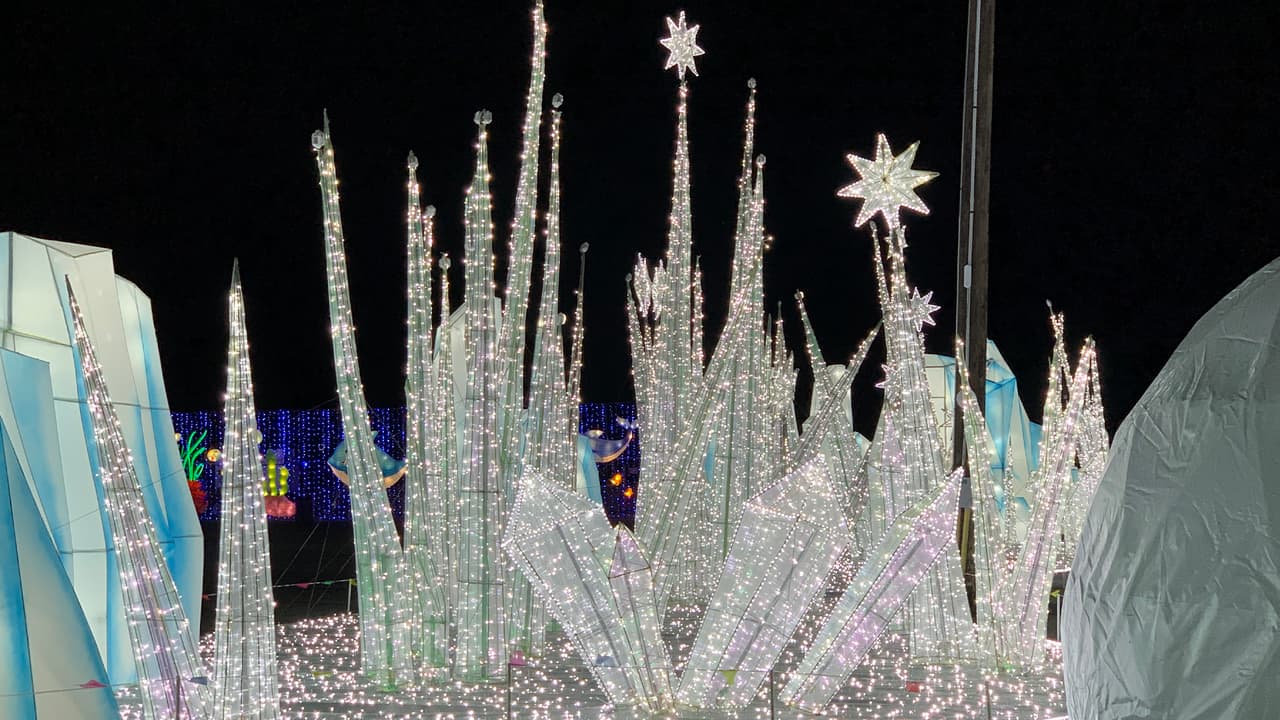 El paraíso de hielo es otro de los atractivos de este gran espectáculo de alumbrados.