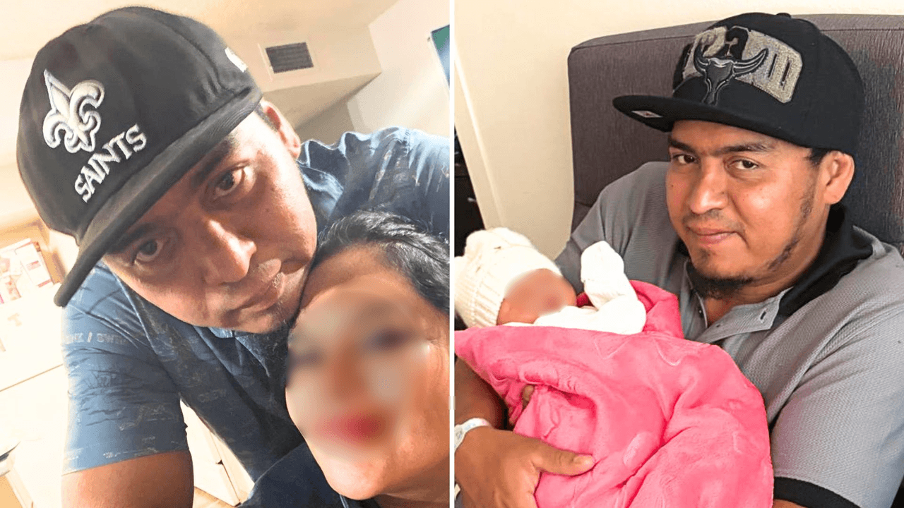 Nace su bebé y a las pocas semanas es arrestado por ICE; su esposa pide ayuda para liberarlo