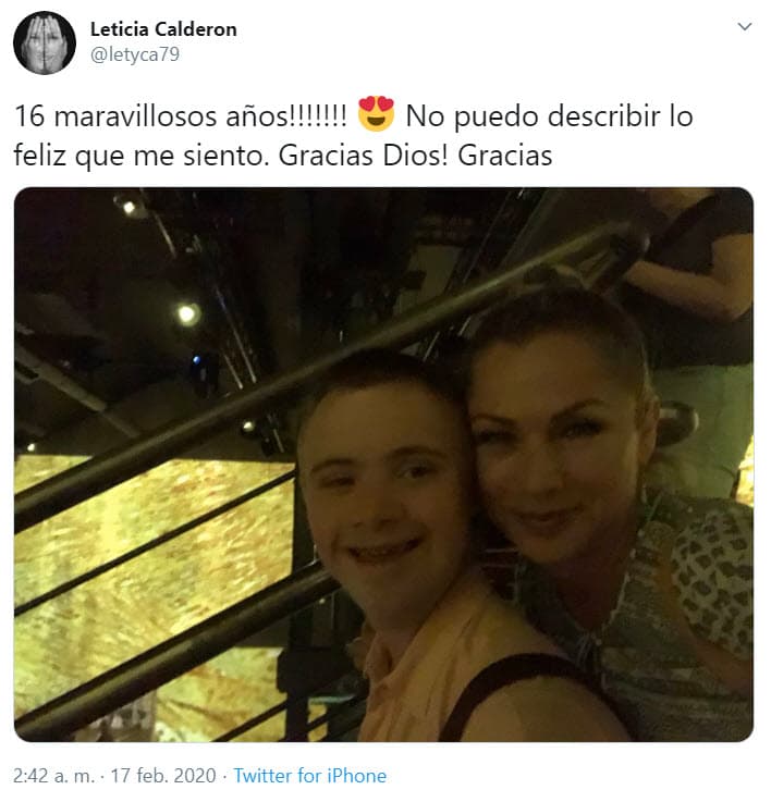La actriz dijo que lo hace porque quiere que su hijo sea independiente: "Lo he intentado, lo que pasa es que
<b>los muchachos con síndrome de Down <a href="https://www.univision.com/famosos/lety-calderon-rapa-a-luciano-y-se-queda-sin-palabras-con-la-inesperada-manera-en-que-su-hijo-se-despide-video">son muy distraídos</a></b>, entonces si yo le hablo a Luciano él voltea a verme, y yo le digo 've enfrente'".
<br>