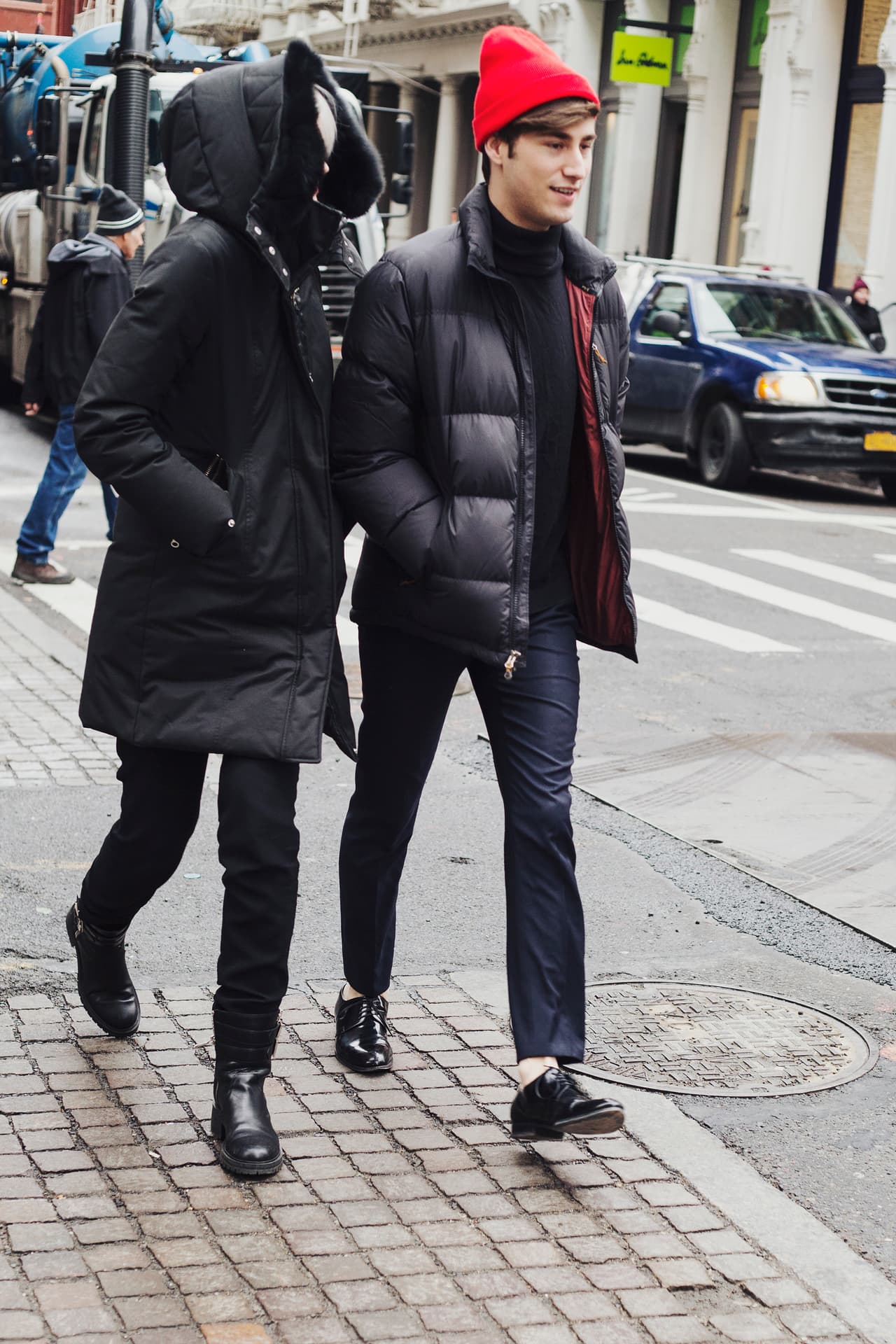La chaqueta de plumas es el uniforme del invierno.
