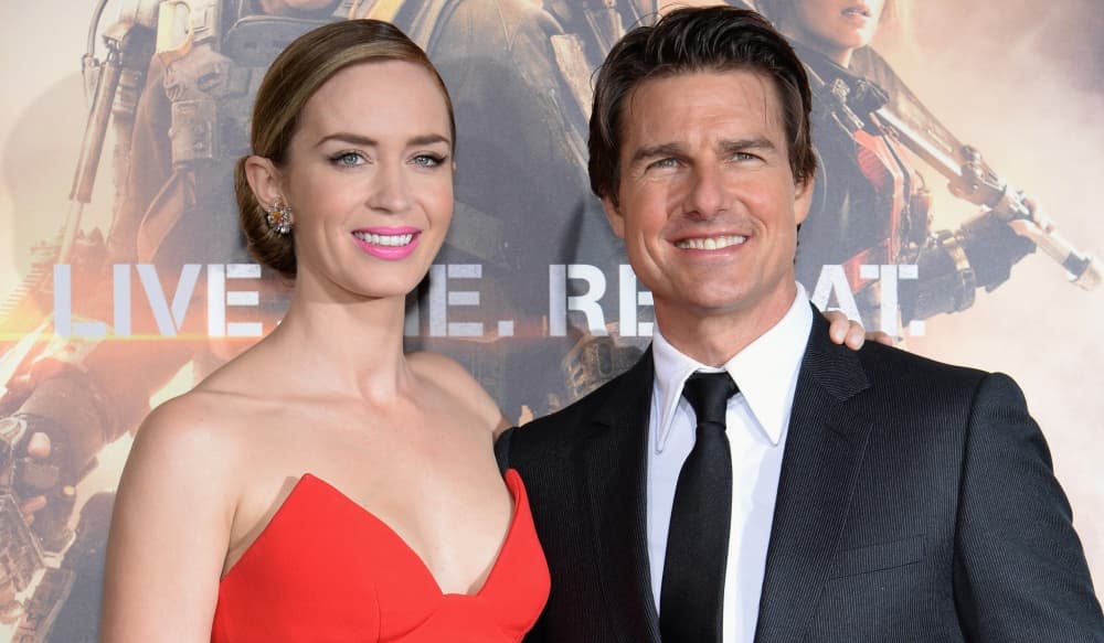 Tom Cruise y Emily Blunt chocaron contra un árbol a bordo de una camioneta a gran velocidad