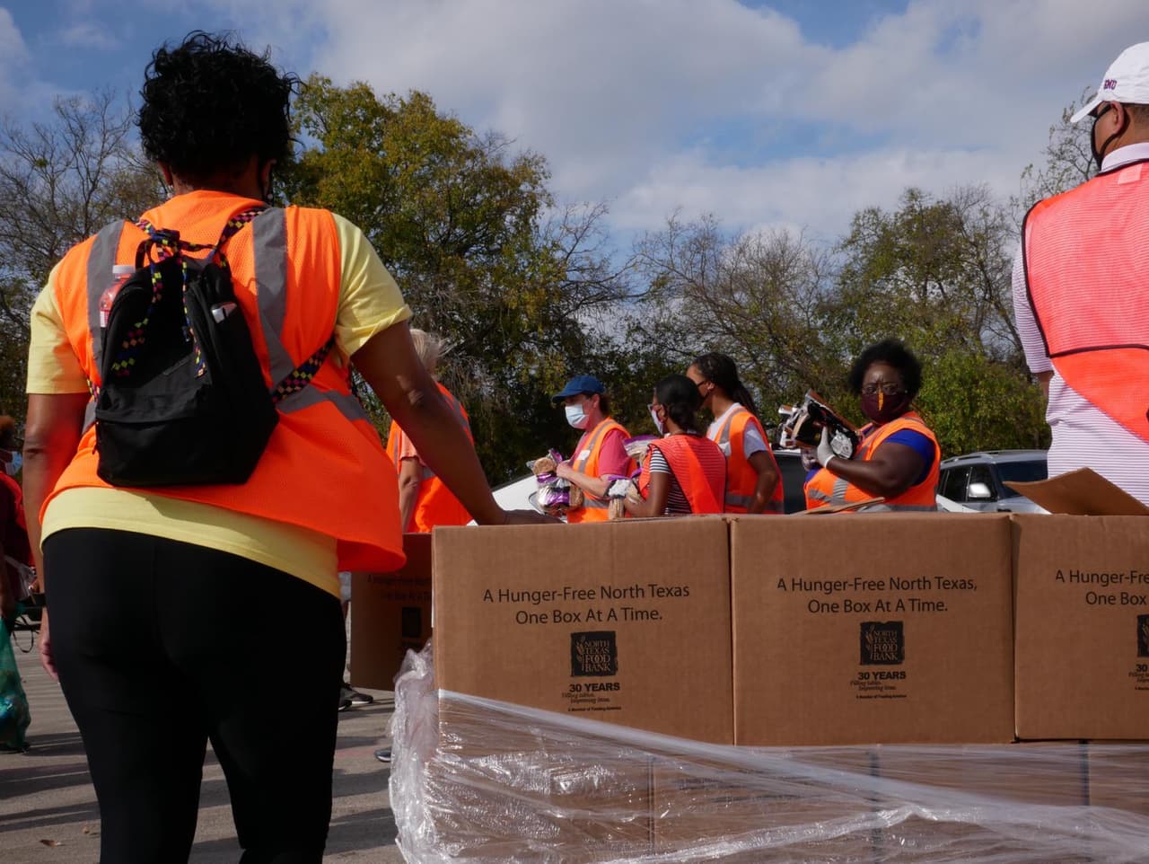 El Banco de Alimentos ha realizado varios eventos de distribución de comida este año.
<br>