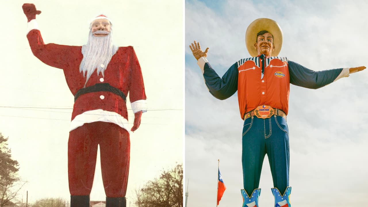 Cada otoño
<b>aparece en Fair Park con sombrero, botas enormes y un “Howdy, folks!”</b> que ya forma parte de la Feria Estatal de Texas.
<br>Pero Big Tex, el vaquero de 55 pies que recibe a los visitantes en Dallas, no siempre fue vaquero ni nació en Dallas:
<b>comenzó su vida como un Santa Claus gigante. </b>
<br>Y no fue construido
<b>para una feria. </b>
<br>Su historia empezó en Kerens, una pequeña ciudad de Texas, donde comerciantes buscaban
<b>una manera de convencer a sus vecinos de hacer las compras navideñas en el pueblo y no gastar su dinero en otras ciudades.</b>
<br>La idea fue sencilla, aunque nada discreta:
<b>poner un Santa Claus de 49 pies de altura en medio de la ciudad. </b>
<br>
<br>
<a href="https://www.whatsapp.com/channel/0029VafZxTzGpLHXXhtL0Y3A" target="_blank">📲 Únete a nuestro canal de WhatsApp: Haz clic aquí para estar al tanto de las últimas noticias e historias de tu comunidad</a>