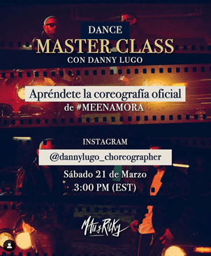 El coreográfo contemporáneo en Puerto Rico y América Latina,
<b>Danny Lugo</b>, estará ofreciendo una clase de baile desde su cuenta de Instagram en vivo el sábado, 21 de marzo a las 3:00 de la tarde.