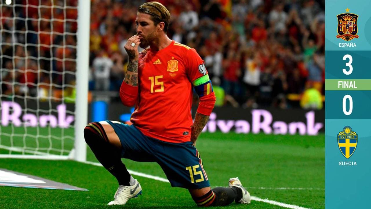 Pena máxima para Suecia: España lo golea y es más líder que nunca de su grupo