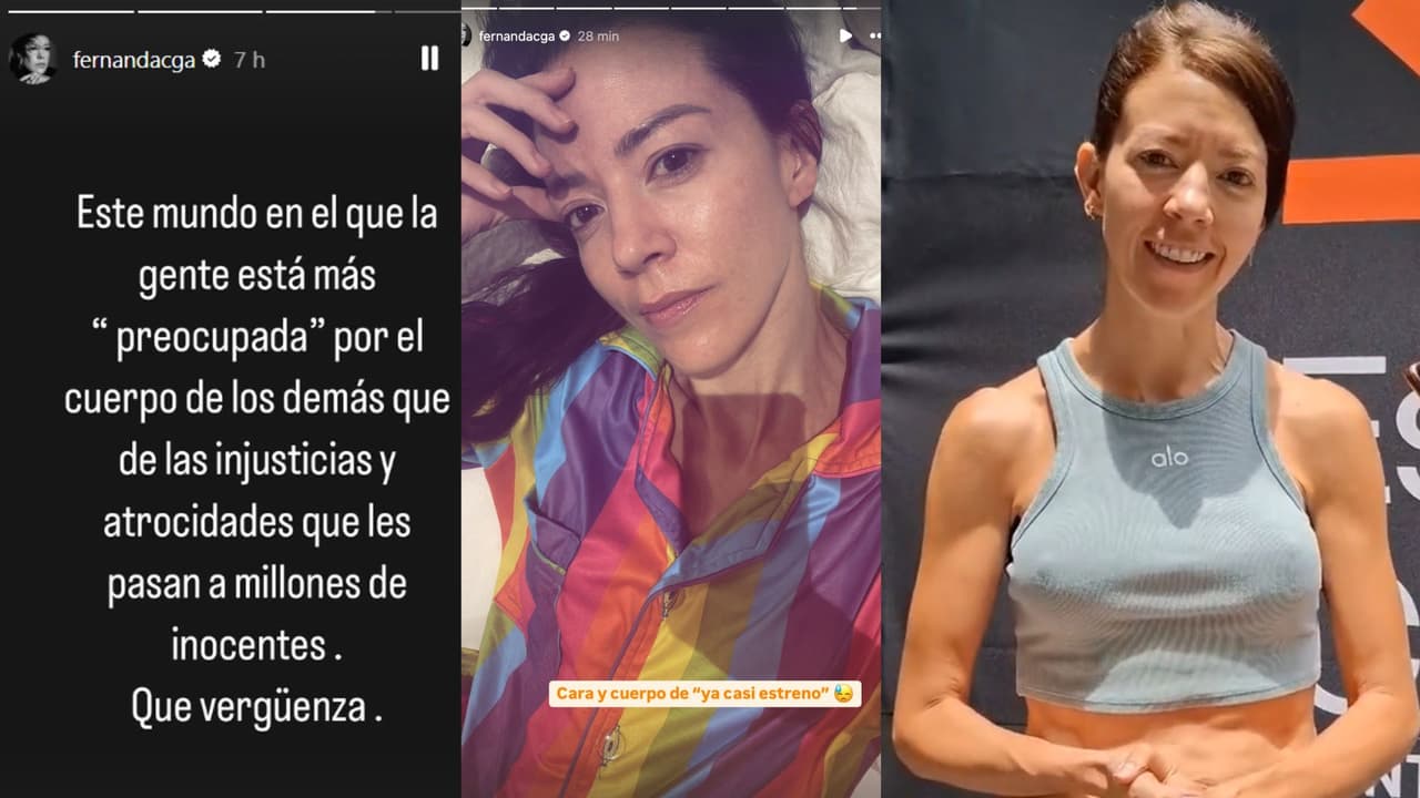 Fernanda Castillo responde a críticas por su cuerpo.