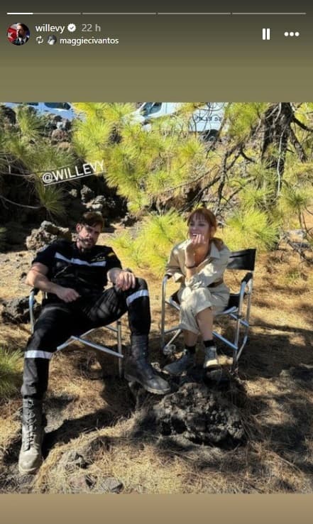 William Levy se presumió al lado de la actriz Maggie Civantos.