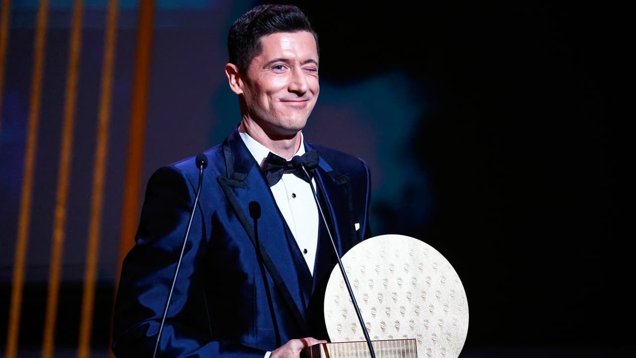 Robert Lewandowski, delantero del año en Balón de Oro 2021