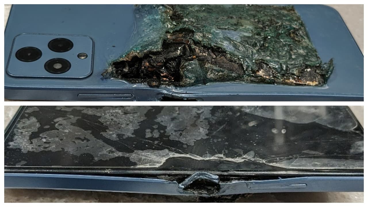 Teléfono inteligente se sobrecalienta y provoca incendio en Roswell