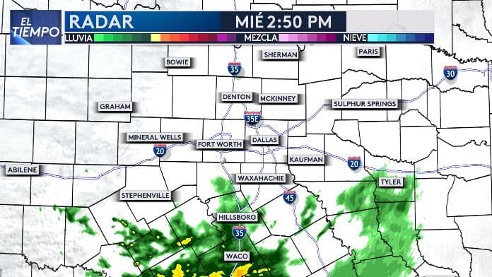 Actualización del Tiempo: Se mantiene la posibilidad de llovizna y niebla en el norte de Texas